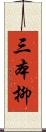 三本柳 Scroll