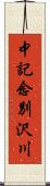 中記念別沢川 Scroll