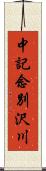 中記念別沢川 Scroll