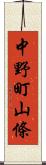 中野町山條 Scroll