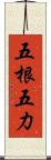 五根五力 Scroll
