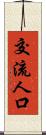 交流人口 Scroll