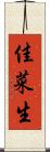 佳菜生 Scroll