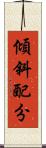 傾斜配分 Scroll