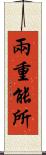 兩重能所 Scroll