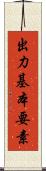 出力基本要素 Scroll