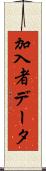 加入者データ Scroll