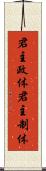 君主政体 Scroll