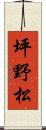 坪野松 Scroll