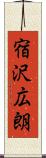 宿沢広朗 Scroll