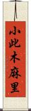 小此木麻里 Scroll