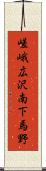 嵯峨広沢南下馬野 Scroll
