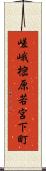 嵯峨樒原若宮下町 Scroll