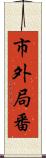市外局番 Scroll