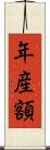年産額 Scroll