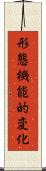 形態機能的変化 Scroll