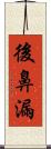 後鼻漏 Scroll
