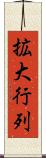 拡大行列 Scroll