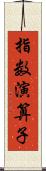 指数演算子 Scroll