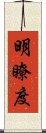 明瞭度 Scroll