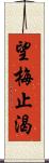 望梅止渴 Scroll