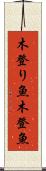 木登り魚 Scroll