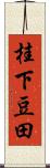 桂下豆田 Scroll