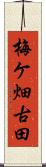 梅ケ畑古田 Scroll