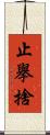 止擧捨 Scroll