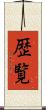 歴覧 Scroll