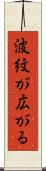 波紋が広がる Scroll