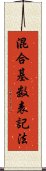 混合基数表記法 Scroll