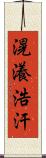 滉瀁浩汗 Scroll