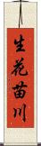 生花苗川 Scroll