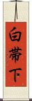 白帯下 Scroll