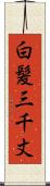 白髪三千丈 Scroll