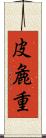 皮麁重 Scroll