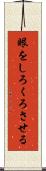 眼をしろくろさせる Scroll
