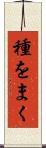 種をまく Scroll