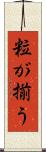 粒が揃う Scroll