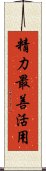 Seiryoku Saizen Katsuyo Scroll