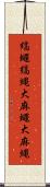 縞蠅 Scroll