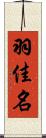 羽佳名 Scroll