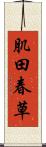肌田春草 Scroll