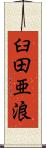 臼田亜浪 Scroll