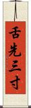 舌先三寸 Scroll