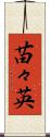 苗々英 Scroll
