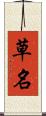草名 Scroll