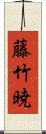 藤竹暁 Scroll