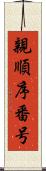 親順序番号 Scroll